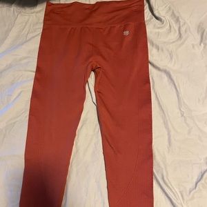 Reddish brown leggings, never worn size small